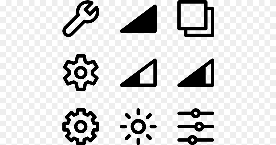 Settings And Display Elements Stock Illustration, Gray Free Transparent Png