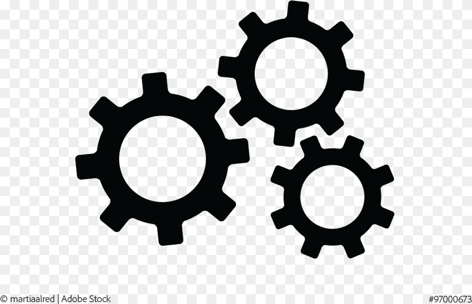 Settings Gears Flat Icon For Apps And Websites Use Icon, Machine, Gear Free Png Download