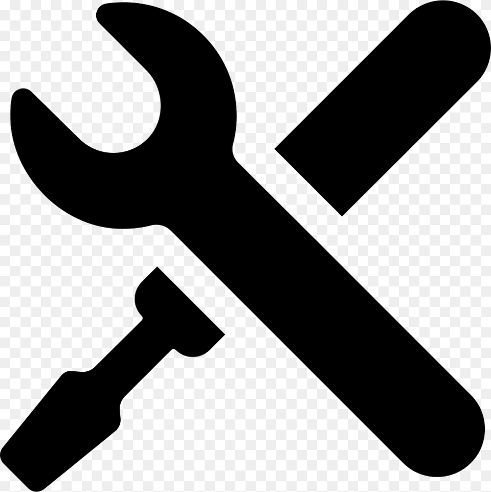 Settings Symbol Of A Cross Of Tools Icon Download, Wrench, Appliance, Ceiling Fan, Device Free Png