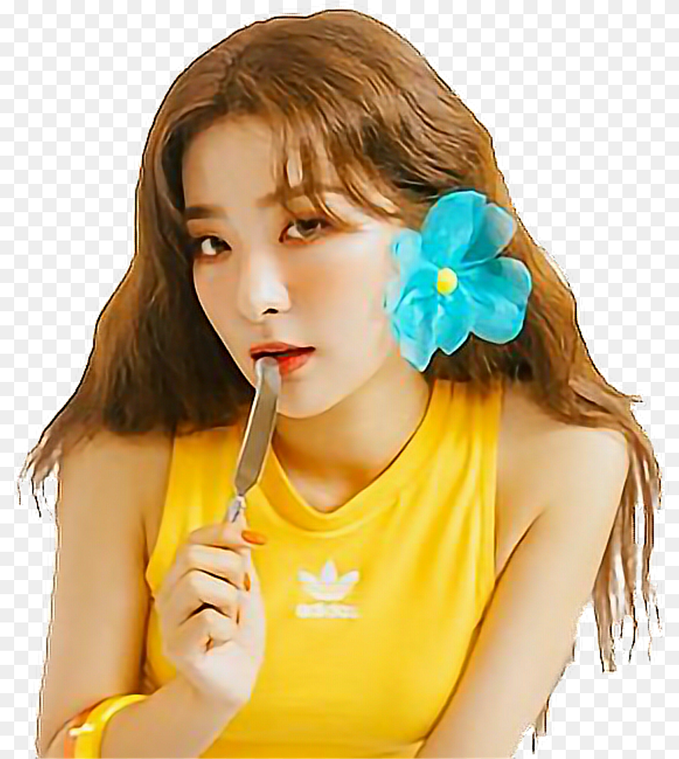 Seulgi Stickers Transparent Kpop Edit Aesthetic Cute Red Velvet Seulgi Summer Magic, Face, Head, Person, Photography Png Image