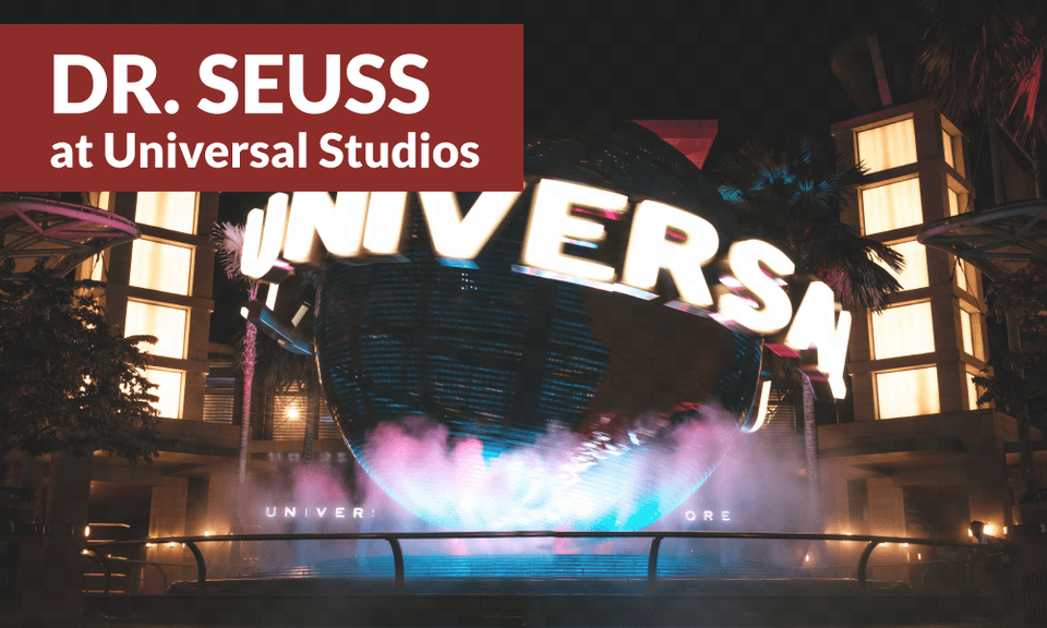 Seuss At Universal Studios Universal Studios Singapore Night, Lighting, Stage, Advertisement, Water Png