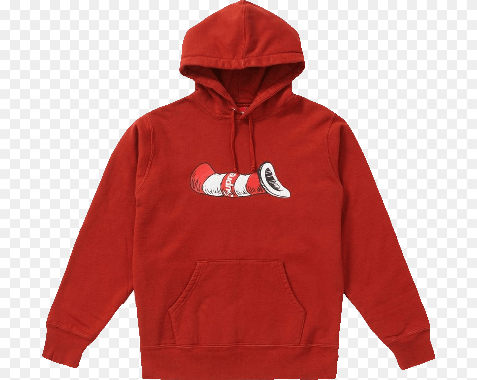 Seuss Cat In The Hat Hooded Sweatshirt Champion Hoodie Dr Seuss, Clothing, Hood, Knitwear, Sweater Free Transparent Png