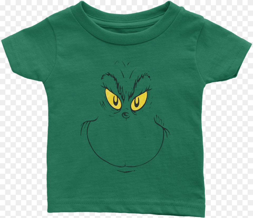 Seuss Grinch Face T Shirt, Clothing, T-shirt, Animal, Bird Free Transparent Png