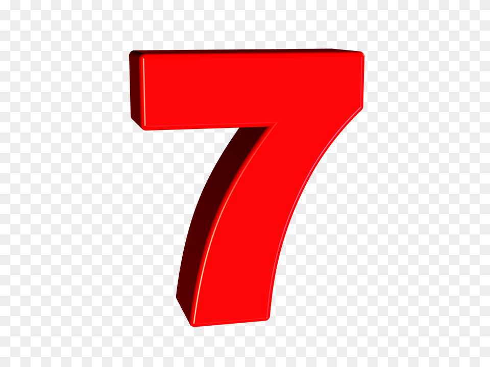 Seven Number, Symbol, Text, Blade Png