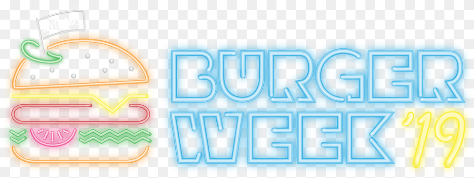 Seven Days Burger Week 2019 Burger Neon Transparent, Food, Sweets, Qr Code Free Png Download