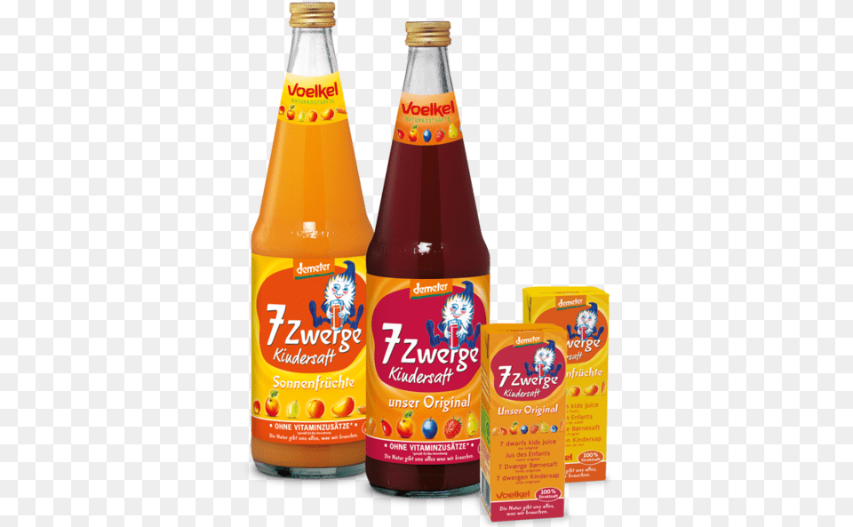 Seven Dwarfs Juice For Children Our Original Jus Pour Enfants, Food, Ketchup, Bottle, Beverage Free Png