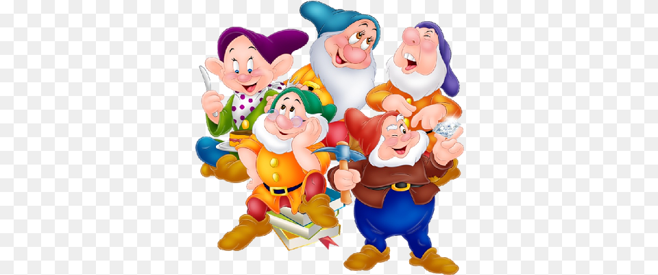 Seven Dwarfs Transparent Dwarfs Snow White, Baby, Person, People, Face Png Image