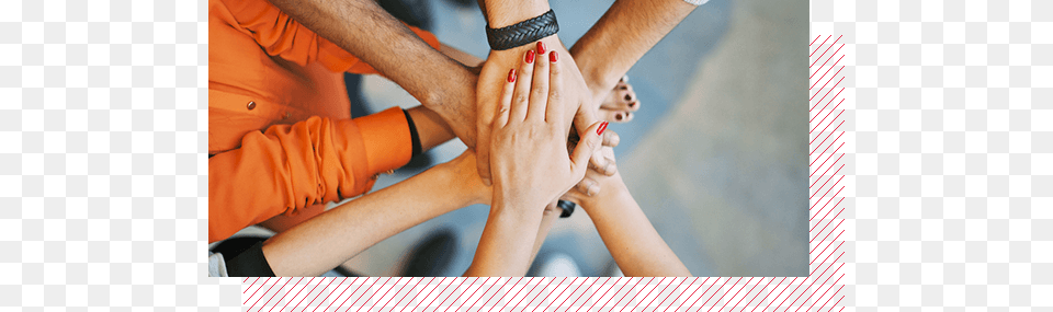 Seven Hands Placed On Top Of Each Other In A Concentric Youthful Preaching Strengthening The Relationship, Massage, Person, Body Part, Hand Free Png Download