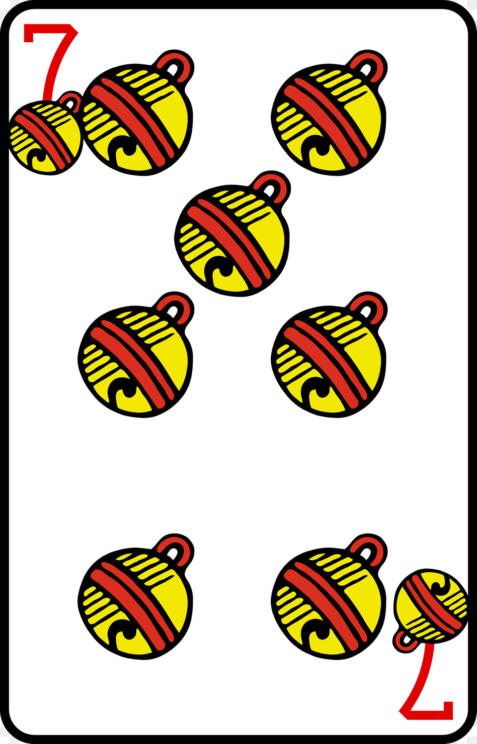 Seven Of Bells Clipart, Rattle, Toy Png