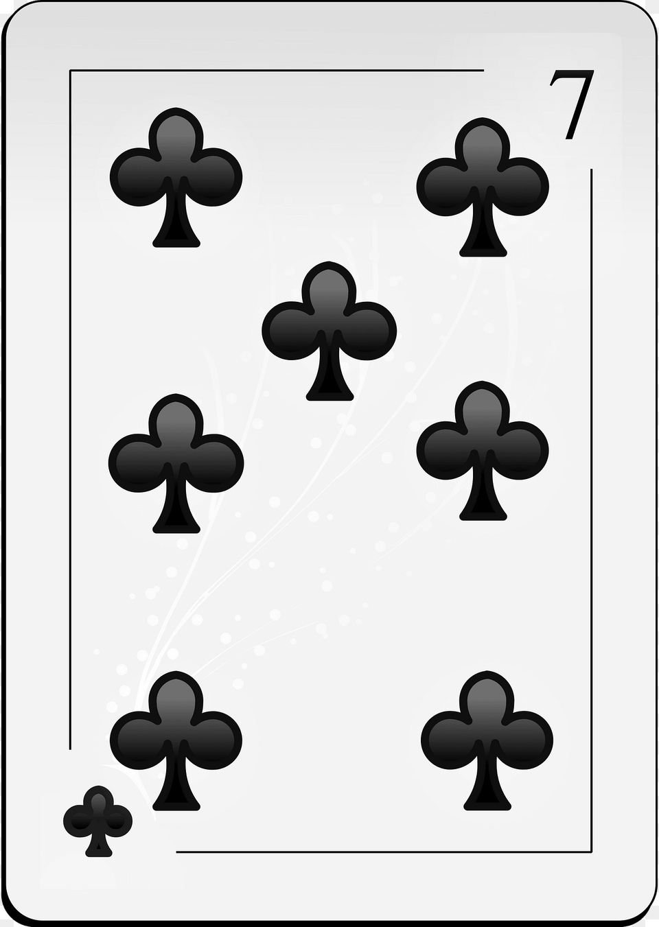 Seven Of Clubs Clipart Free Png Download