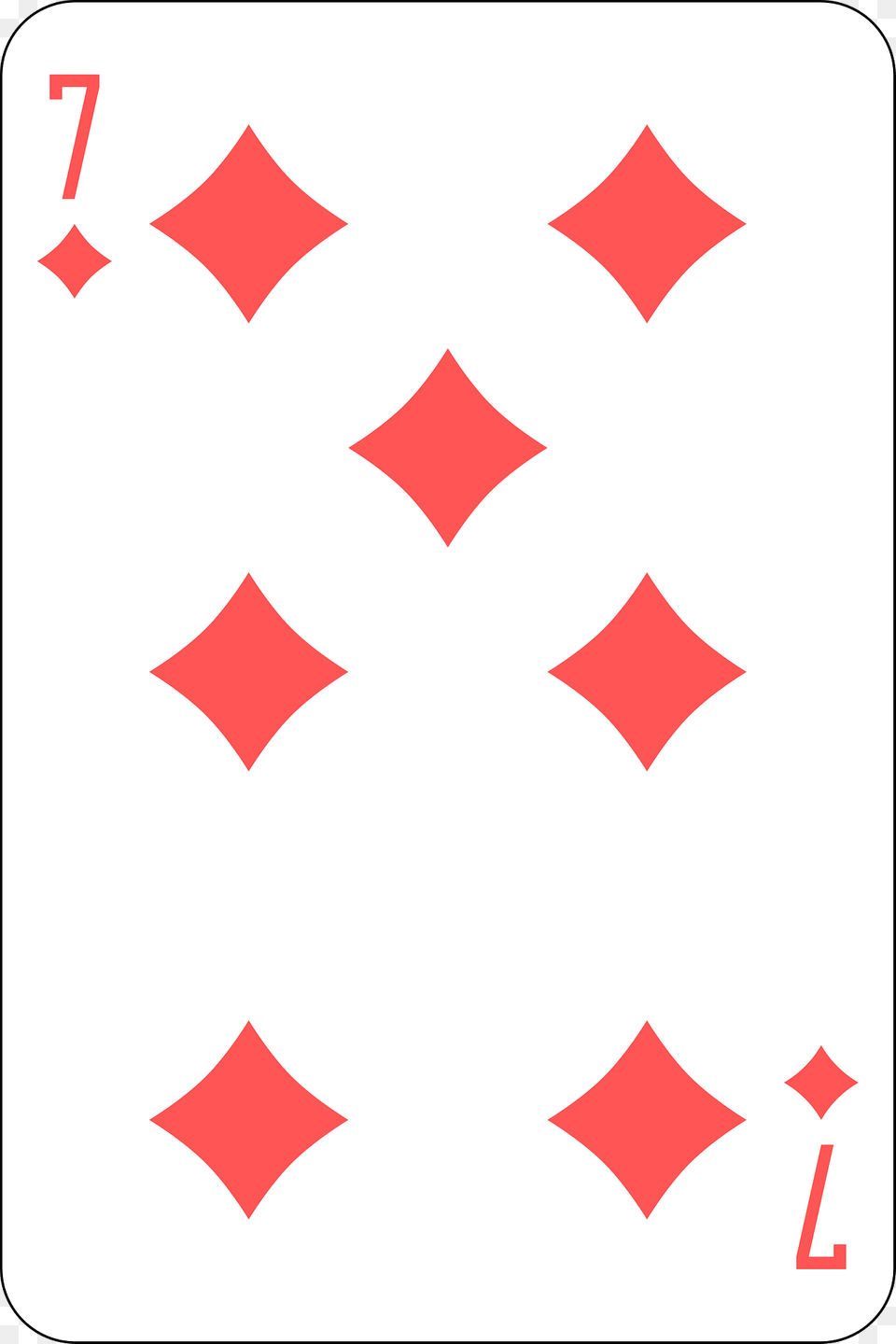 Seven Of Diamonds Clipart, Symbol Png