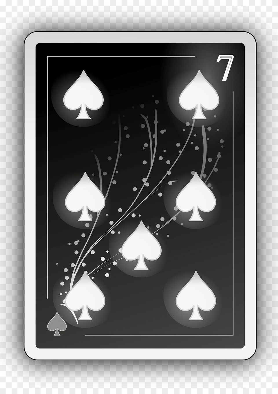 Seven Of Spades Clipart, Accessories, Earring, Jewelry, Art Png Image