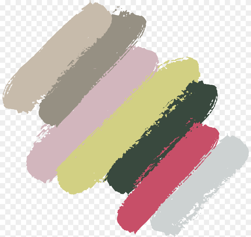 Seven Paint Swipes Representing The Colors Of The Sherwin Williams Naturalist Palette, Person, Accessories, Bracelet, Jewelry Png