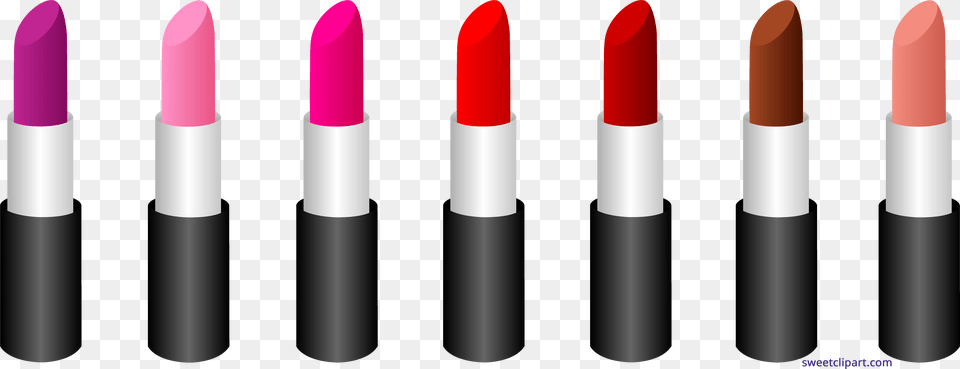 Seven Shades Of Lipstick Lipstick Clipart, Cosmetics Free Png