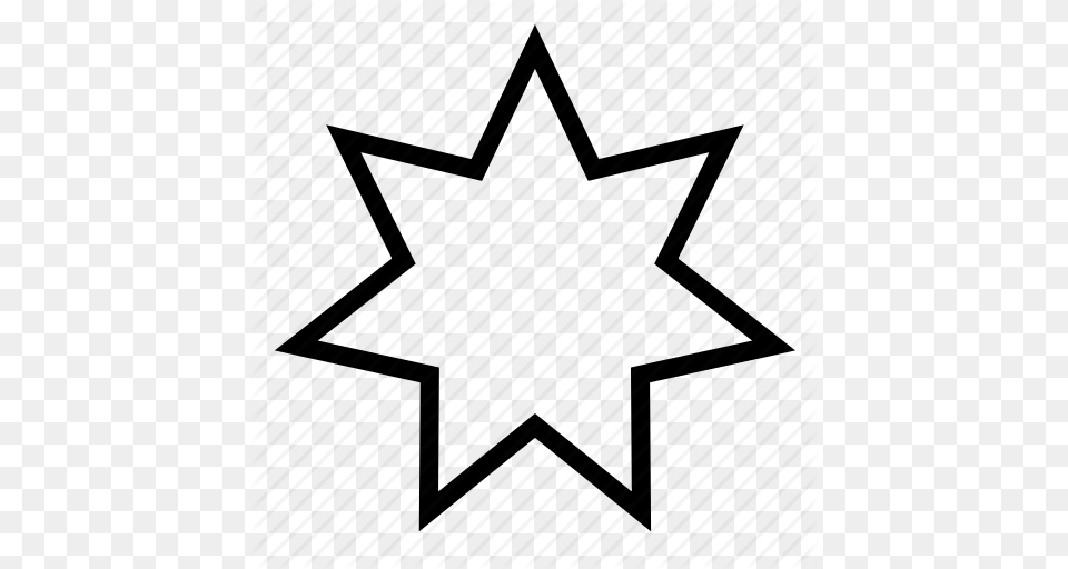 Seven Shape Star Icon, Star Symbol, Symbol, Leaf, Plant Png Image