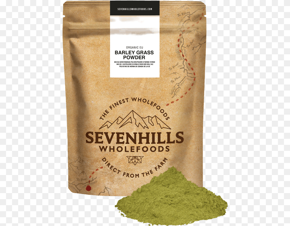 Sevenhills Wholefoods Organic Eu Barley Grass Powder Organic Gelatinised Maca Powder Free Png Download