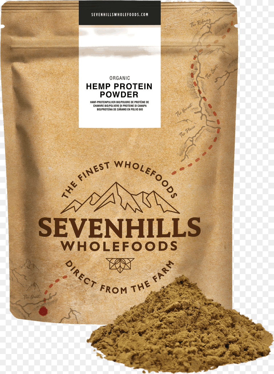 Sevenhills Wholefoods Organic Raw Hemp Protein Powder Hemp Protein Powder Whole Foods, Business Card, Paper, Text, Food Free Png Download