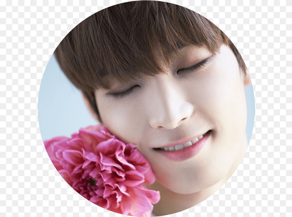 Seventeen Wonwoo With Flowers, Person, Photography, Plant, Head Free Png