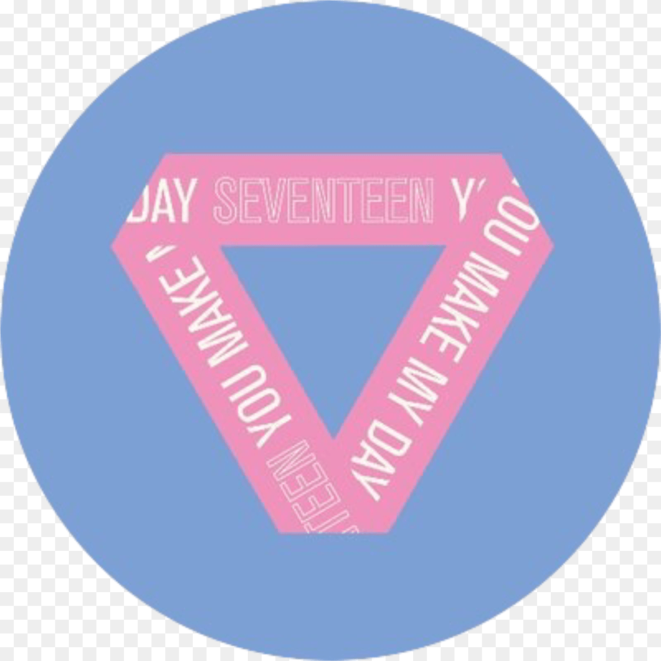 Seventeen You Make My Day Comeback Label, Sticker, Badge, Logo, Symbol Free Transparent Png
