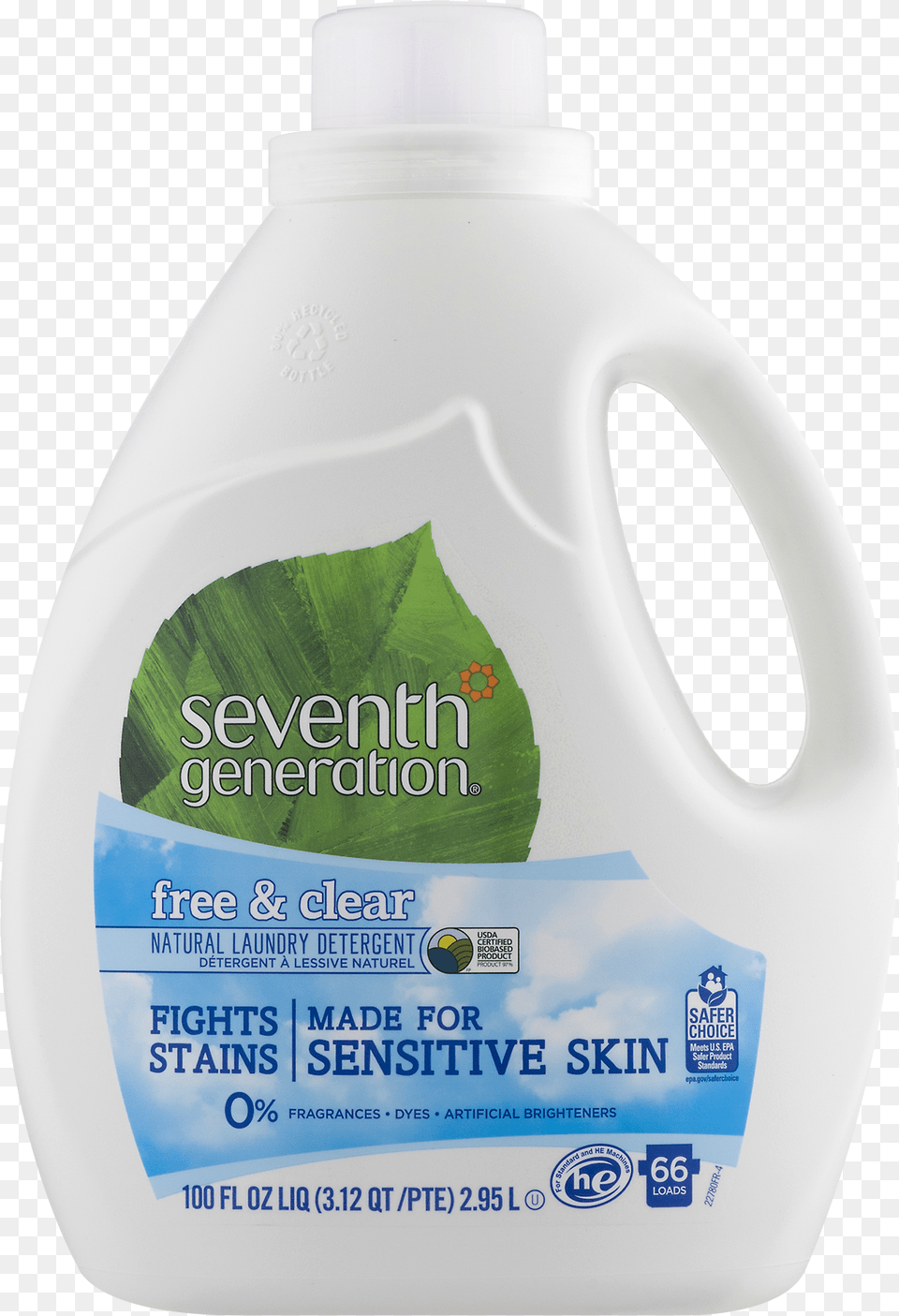 Seventh Generation Free Amp Clear Natural Laundry Detergent Seventh Generation Powder Laundry Concentrated Free, Bottle, Shaker Png