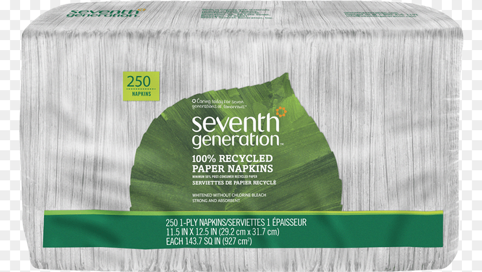 Seventh Generation Paper Napkins, Advertisement, Towel, Business Card, Text Free Transparent Png