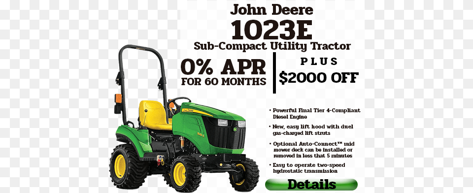 Seventh Slide John Deere 20 Hp Tractor Price In India, Plant, Grass, Lawn, Device Png