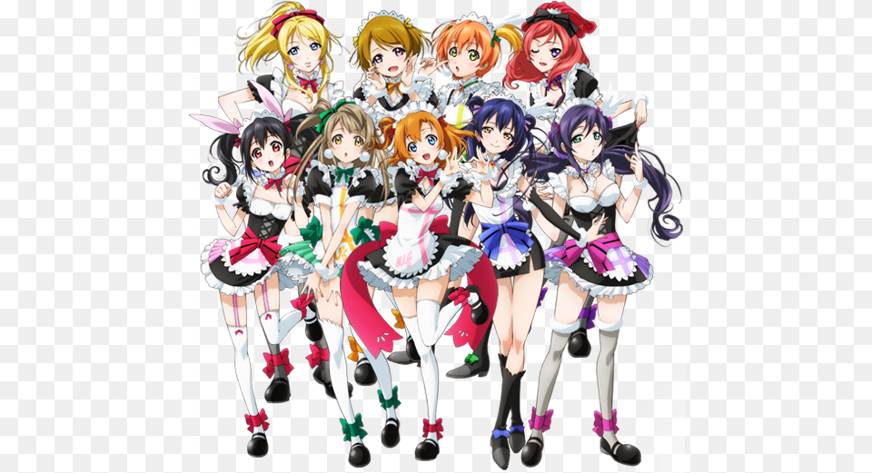 Several Cd Singles And Full Length Albums Have Been Love Live School Idol Project Maid, Publication, Book, Comics, Manga Free Png