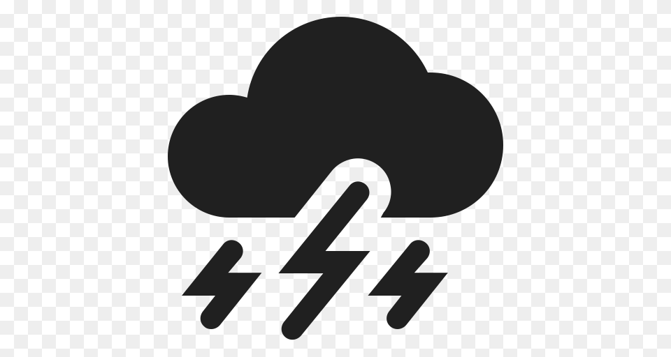 Severe Thunderstorm Cloud Weather Icon With And Vector, Logo, Cutlery Free Transparent Png