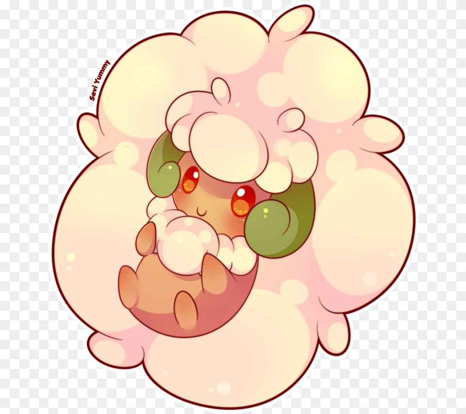 Seviyummy Cute Pokemon Pokemon Whimsicott Chibi, Flower, Plant, Cream, Dessert Free Png