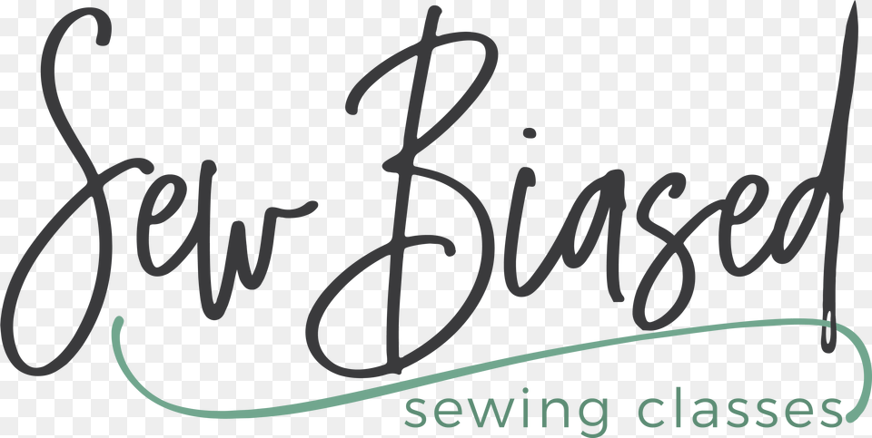 Sew Biased Calligraphy, Handwriting, Text Png Image