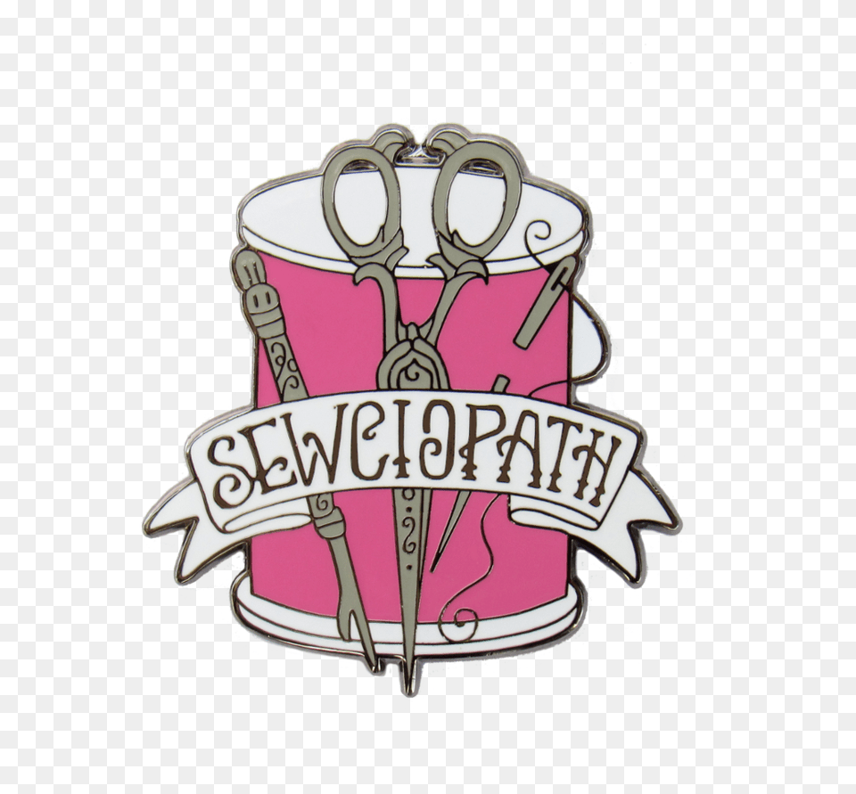 Sewing Inspired Enamel Pins Download Sewciopath Png Image