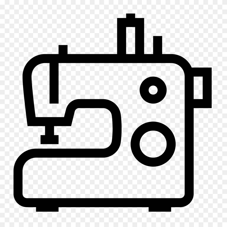 Sewing Machine, Gray Png