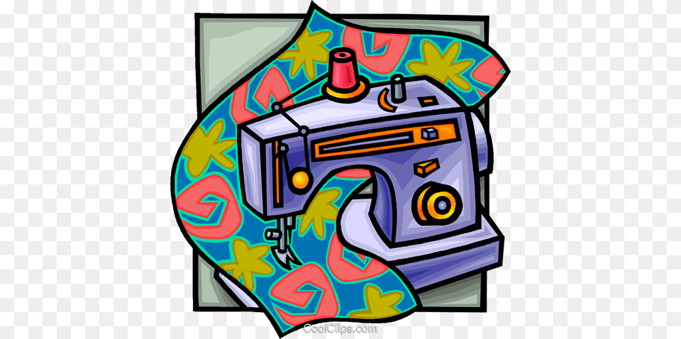 Sewing Machine At Work Royalty Vector Clip Art Maquina De Costura Com Fundo Transparente, Device, Appliance, Electrical Device, Dynamite Free Transparent Png