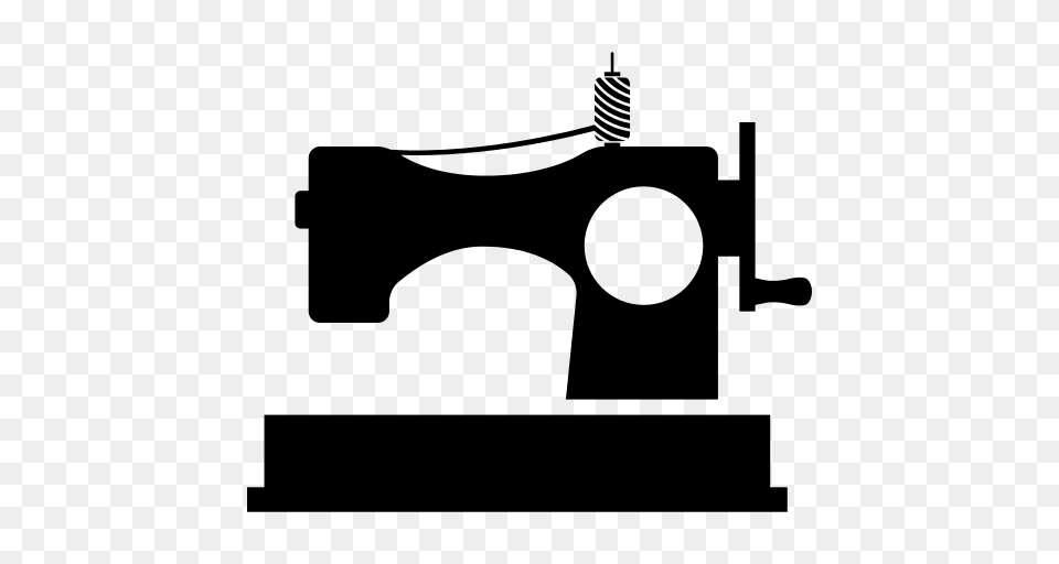 Sewing Machine Icon, Gray Free Png Download