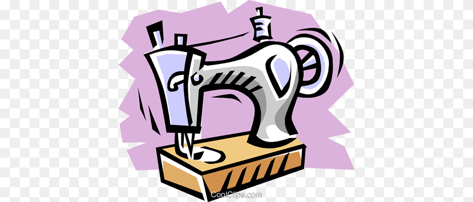 Sewing Machine Royalty Vector Clip Art Illustration, Appliance, Device, Electrical Device, Sewing Machine Free Transparent Png