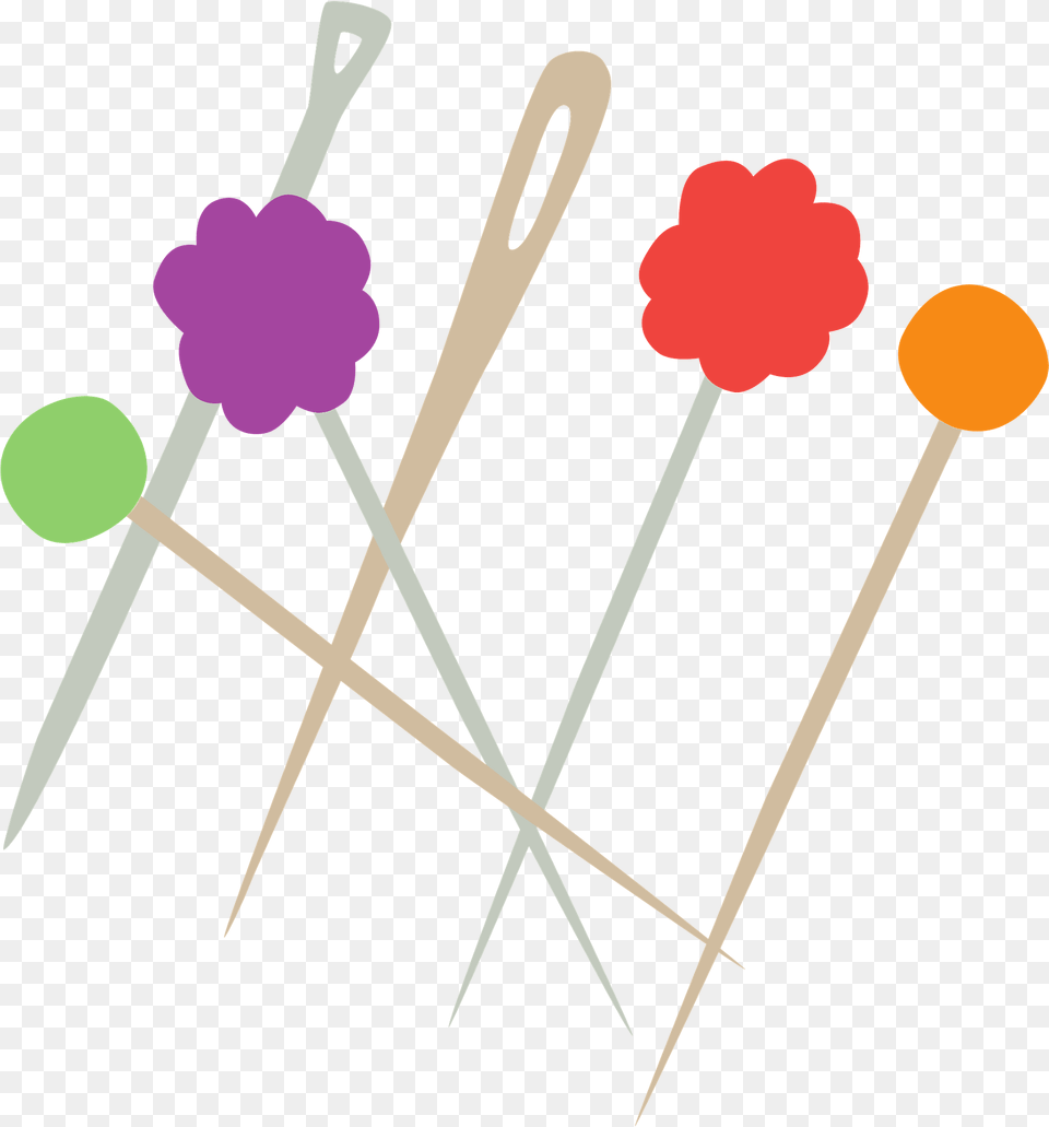 Sewing Needle And Marking Pins Clipart Dot, Food, Sweets, Flower, Plant Free Transparent Png