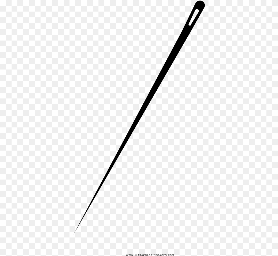 Sewing Needle Coloring, Gray Free Png
