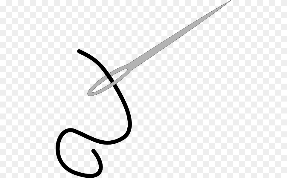 Sewing Needle Picture Arts, Sword, Weapon, Bow, Handwriting Free Png Download