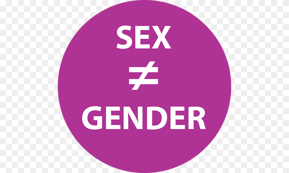 Sex Not Equal To Gender Button Sex Is Not Gender, Purple, Disk, Logo Free Png Download