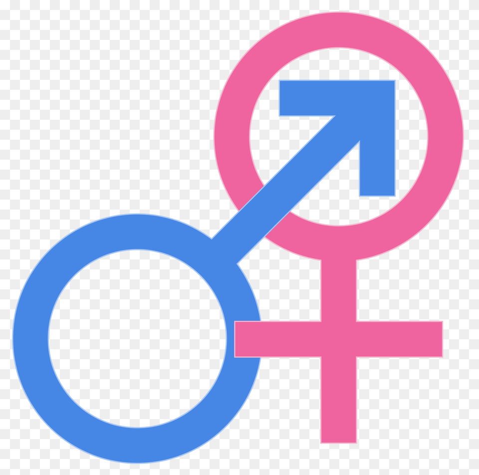 Sexes Planetary Sym Pinkblue Clipart, Symbol, Text Free Png