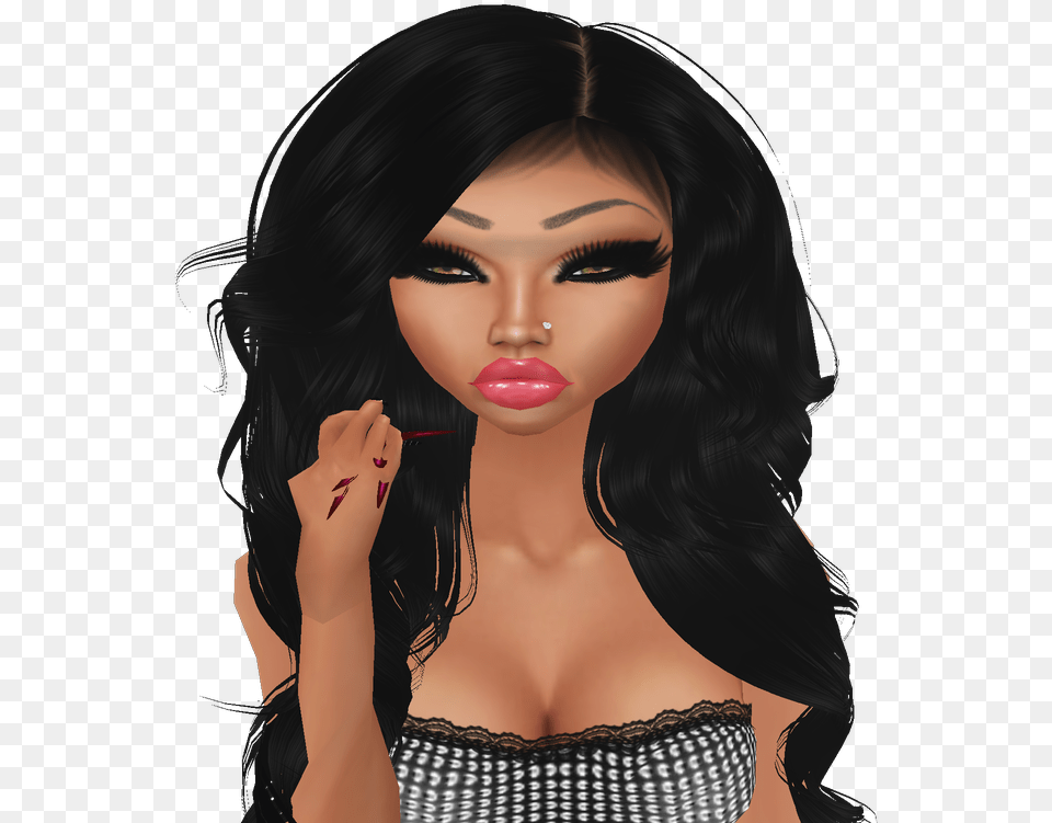 Sexy Af Doll, Black Hair, Person, Hair, Adult Png