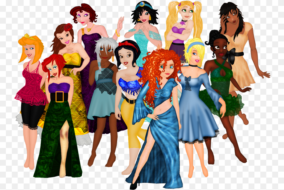 Sexy Disney Princesses Cartoon, Woman, Person, Female, Costume Png Image