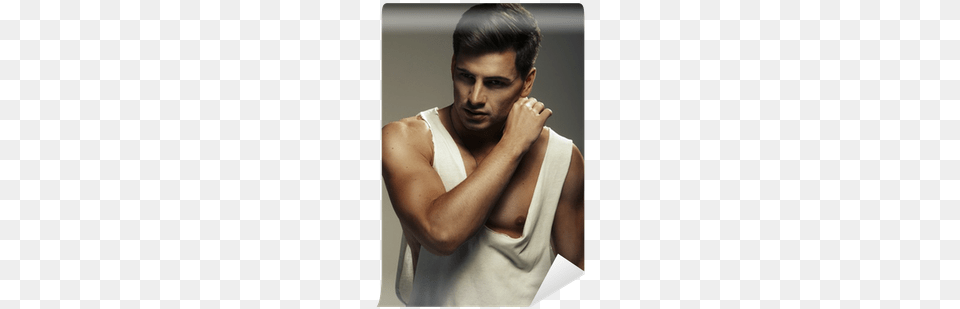 Sexy Fashion Portrait Of A Hot Male Model Wall Mural Model, Adult, Person, Man, Clothing Free Png Download