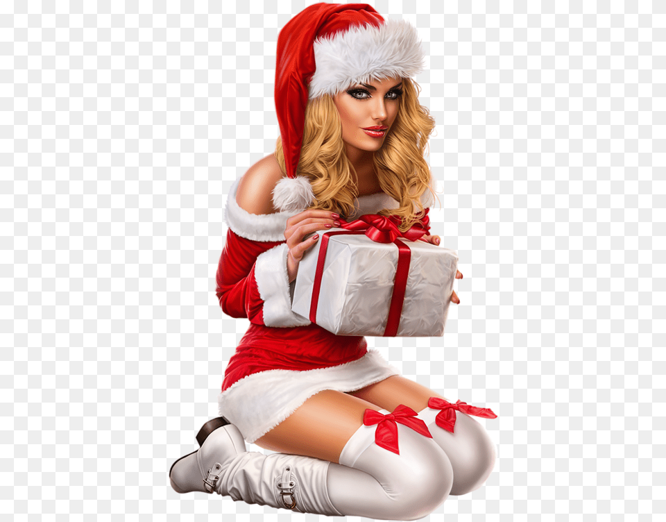 Sexy Girl Christmas, Clothing, Costume, Person, Adult Png Image