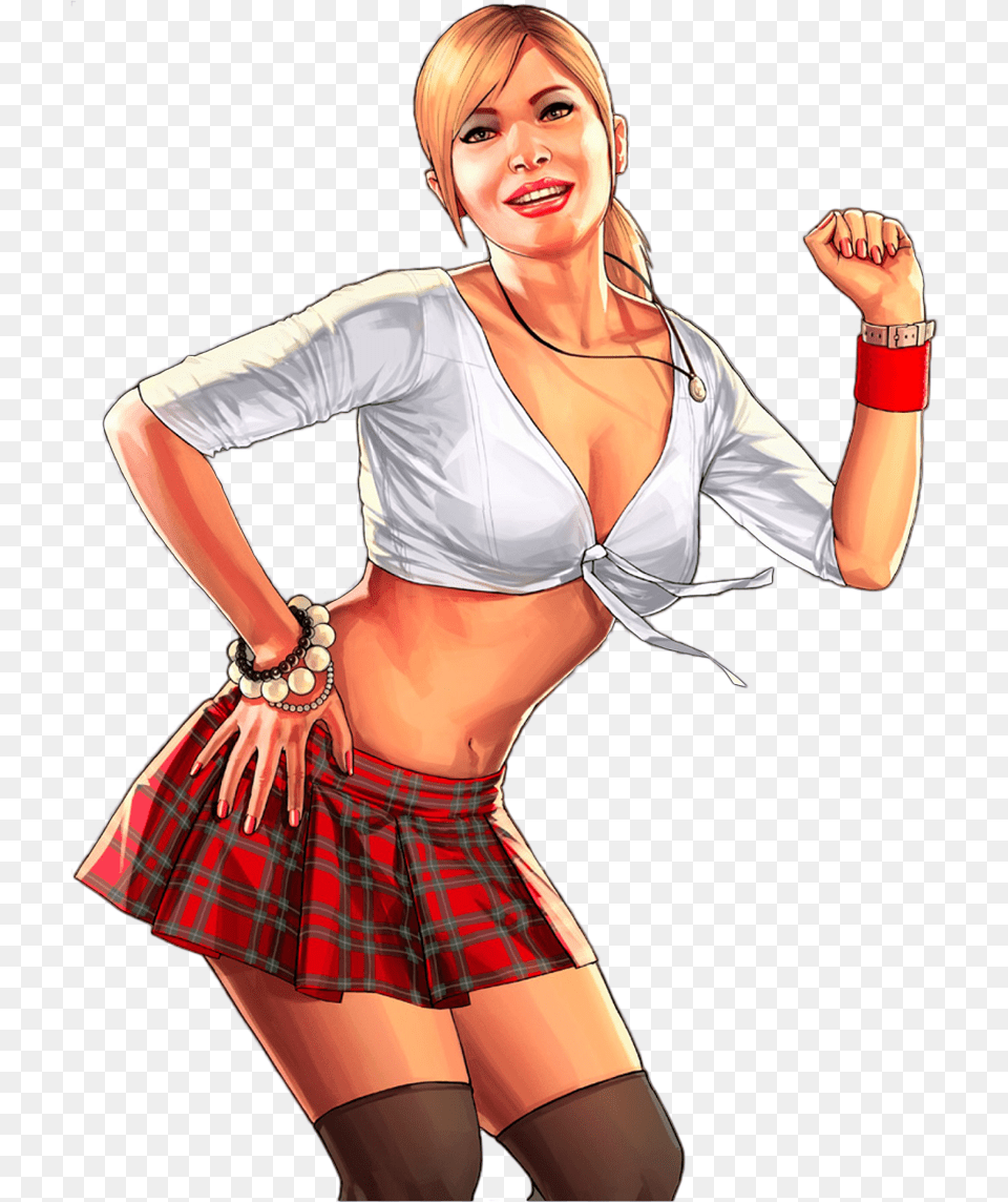 Sexy Girl Render By Ashish Kumar Pin Up Art Iconic Tracey De Santa, Adult, Skirt, Person, Woman Free Transparent Png