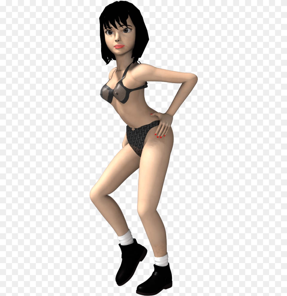 Sexy Girl Rigged And Animated 3d Model Lingerie Top, Swimwear, Clothing, Adult, Underwear Free Png Download