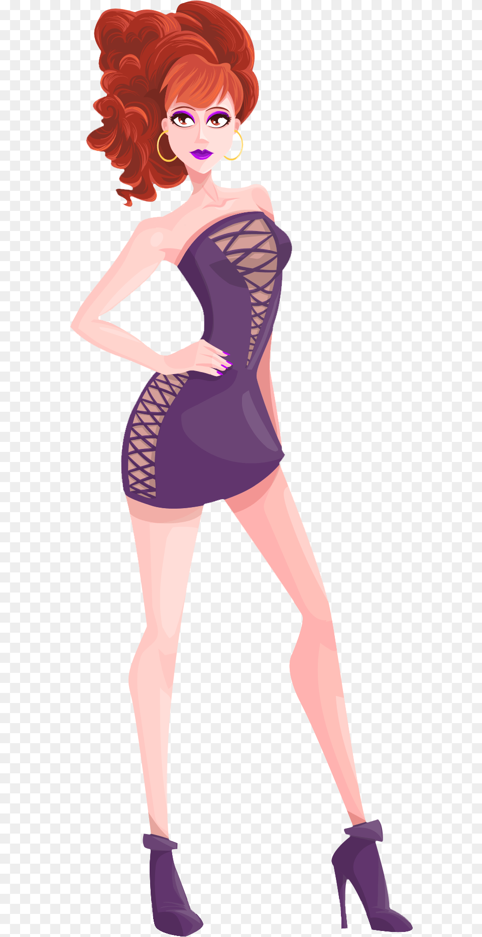 Sexy Girl Vector Transparent Image Cocktail Dress, Adult, Person, Woman, Female Free Png
