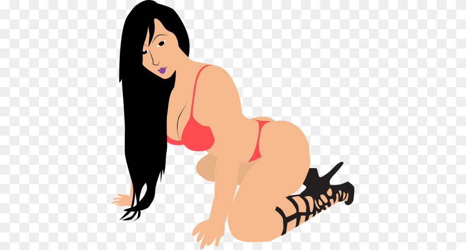 Sexy Girlwoman In Red Bikinisexy Womanvector Templatesvg Mujeres En Bikini Vector, Clothing, Underwear, Lingerie, Swimwear Free Png Download