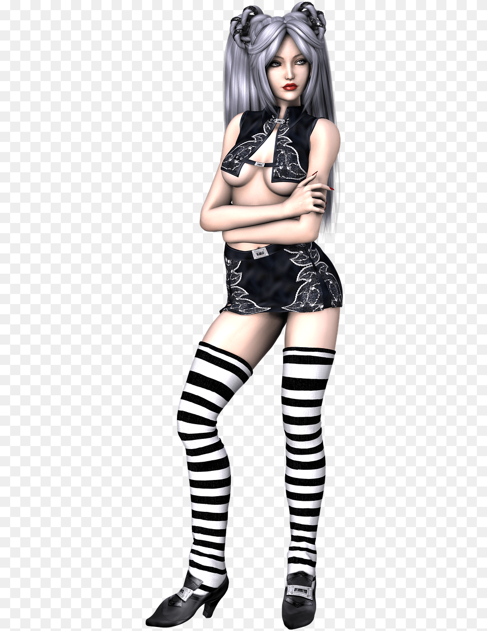 Sexy Gothic Hairstyle, Adult, Person, Woman, Female Png