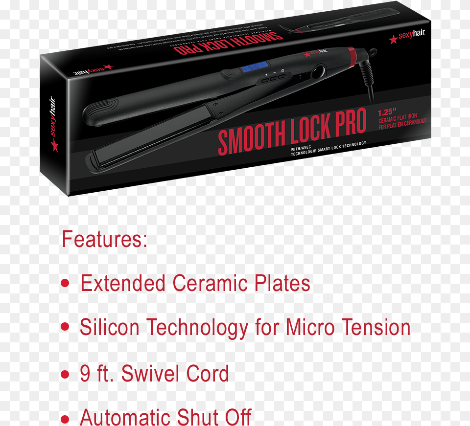 Sexy Hair Tools Tanga Sexy Hair Concepts Smooth Lock Pro Flat Iron, Gun, Shotgun, Weapon Png